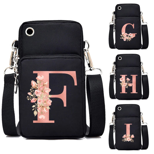 Floral A-Z Alphabet  Multifunctional Vintage Fashion Bag